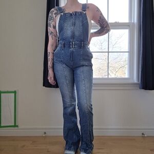 We The Free (Free People) Camilla Denim Overalls | Slim Bootcut